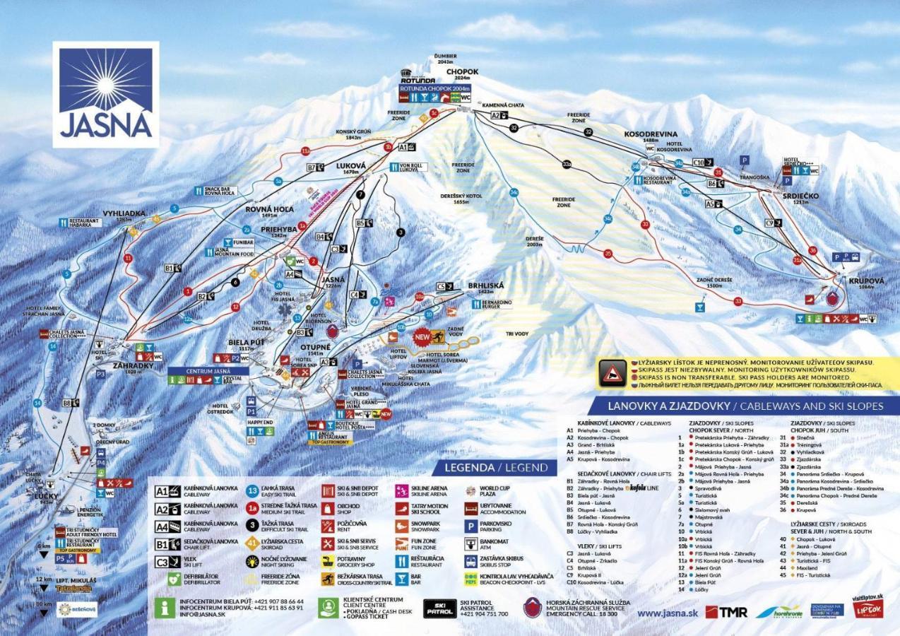 Apartment Anna Chopok, 1 110 M, Highest In Central Europe, On A Hiking Trail To Dumbier Demanovska Dolina Luaran gambar